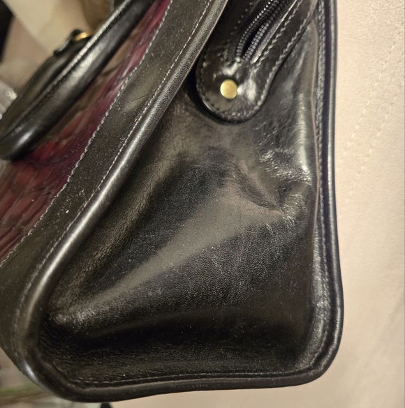⚡💥FLASH SALE 💲 FIRM 🔒 Brahmin: Vintage Croc-  Embossed  Medium Satchel - Picture 6 of 8